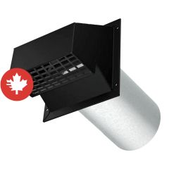 R2 Heavy Duty Exhaust/Intake Hood - Black - 6"