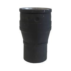 Increaser for Pellet Stove Pipe - black - 3" to 4"