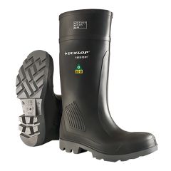 Bottes professionnelles à sécurité intégrale pour hommes, Purofort, noir, grandeur 12