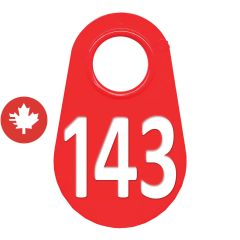 Étiquette d'identification pour le cou #143