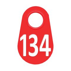 Étiquette d'identification pour le cou #134