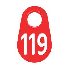 Étiquette d'identification pour le cou #119