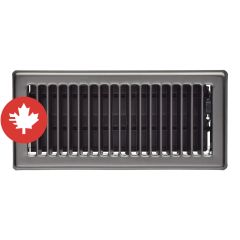 Pewter Floor Register 2 1/4" x 10"