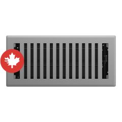 Montezuma Floor Register - Granite Grey - 2 1/4" x 12"