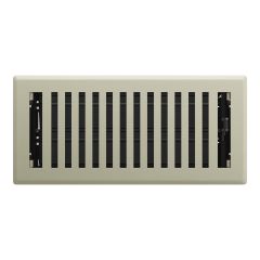Montezuma Floor Register - Satin Nickel - 2 1/4" x 12"