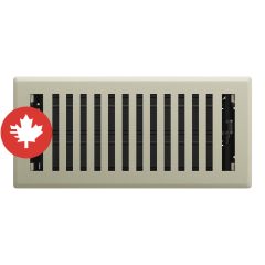 Montezuma Floor Register - Satin Nickel - 3" x 10"