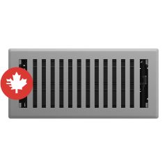 Montezuma Floor Register - Granite Grey - 3" x 10"