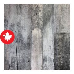 Panneau décoratif, bois de grange, Oka, gris, 4' x 8'