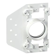 Wall entry panel with PVC plaster protection, white