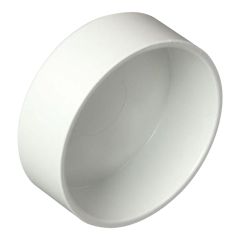 Capuchon de 2 PO, aspirateur central, blanc