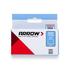 P22 staples - 8 mm - 5000/Pkg
