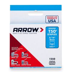 Staples T50 - 5/16" - 1250/Pkg