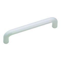 Villeray Functional Plastic Pull  - White - 3 3/4"