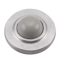 Wall Mount Door Stop - Convex - Zinc - 2 1/2"