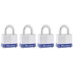 Pin tumbler padlock - 1 1/2" x 3/4" - 4/Pkg