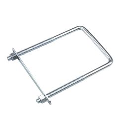 Boulon en "U" carré, zinc, 7" x 3 5/8" x 3/8"
