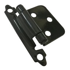Semi-Concealed Self-Closing Hinge - Black - 2 3/4" - 2/Pkg