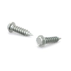 Metal Screws - Hex Head with Washer and Serration - 1/2" - 18/Pkg