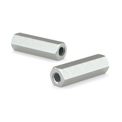 Écrou de raccord hexagonal, zinc, 3/8" x 1 3/4", 2/pqt