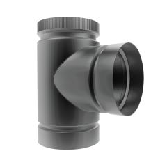 Double Wall "T" - 1200° F - Black Matte - 7"