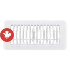 Registre à plancher, blanc, 3" x 10"