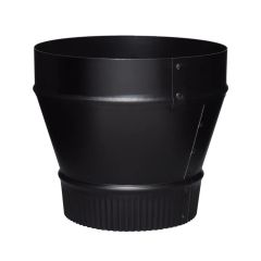 Black Matt Reducer (Small End Crimp) - 24 Ga - 6" x 5"