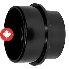 Raccord réducteur E/ABS à E/ABS, M 4" x F 3", mâle x femelle, noir