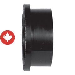 Raccord de réduction ABS DWV, M 4" x F 2", mâle x femelle, noir