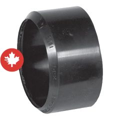 Adaptateur E/PVC à E/ABS, 4", fem. x mâle, noir