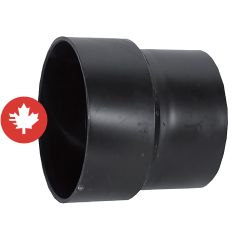 Raccord réducteur E/PVC à E/ABS en ABS DWV, 4" x 3" , femelle, noir