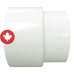 PVC/BNQ Adapter - 4" - Hub - White