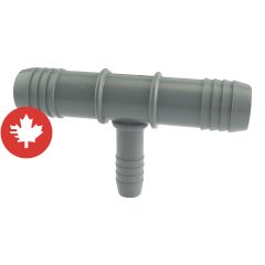 Plastic "T" Reducing - 1" x 1" x 1/2"