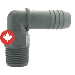 Spigot Plastic Combined Elbow - 3/4"