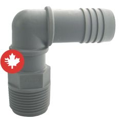 Spigot Plastic Combined Elbow - 1"