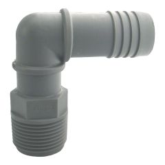 Coude combiné mâle en plastique, 1"