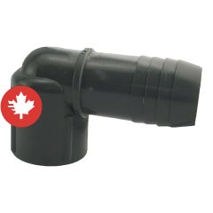Hub Plastic Combined Elbow - 1" x 3/4"