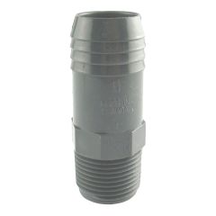 Adaptateur croissant mâle, 1/2" x 1", gris