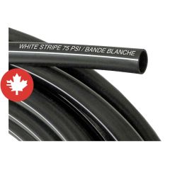 Tuyau Polycouleur, 1" x 300', bande blanche