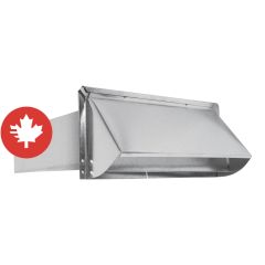 Wall Exhaust Hood - Galvanized - 10" x 3 1/4"