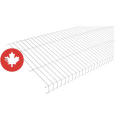 Tablette grillagée, modèle L, rangement d'objets de moyen et grand volume, 16" x 72"
