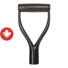 Poignée de pelle soudée en D en acier