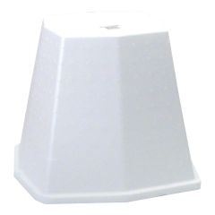 Cône à rosiers, blanc, régulier