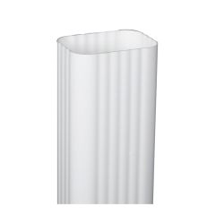 Tuyau de descente pour gouttière, vinyle, style traditionnel, 10', blanc