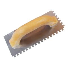 Square notch ceramic trowel