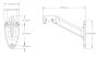 3-3/16" Heavy-Duty Handrail Bracket - Brass