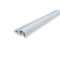 Coupe-froid en aluminium pour porte avec insertion en poly-mousse, blanc, 2 x 82" + 36"