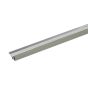 Coupe-froid en aluminium pour porte avec insertion en vinyle, gris, 2 x 82" + 36"