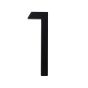 Chiffre d'adresse style Designer #1, noir mat, 5"