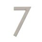 Chiffre d'adresse style Designer #7, nickel satiné, 5"