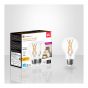 Ampoule DEL à filament Type A Clair/ 9 W / 120 V / 3 000 K Blanc doux (2)